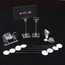 장소불문 홍보명함 자석클립 투명 워블러 미용실명함 명함정리 명함대 명함홀더, 1개, 2P 미니클립