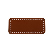 핸드백 하단 셰이퍼 핸드 메이드 하단 단색 DIY 크로 셰 뜨개질 가방 액세서리, 갈색