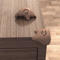 소프티 구름 코너가드 2P세트 안전 모서리보호 코너보호대 부딪힘방지 가드, 브라운+브라운