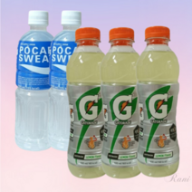 게토레이(레몬) 600ml 3개 + 포카리스웨트 500ml 2개 알칼리성, 게토레이 600ml 3개 + 포카리 500ml 2개