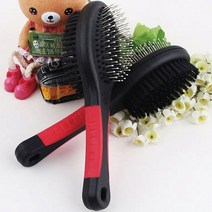 손잡이 손질 빗 나무 브러시 벼룩제거 브러쉬 미용 양면 애완동물 반려동물 털 플라스틱 긴 손질도구 이발기 브러쉬, 세연 애견브러쉬(BL03813)-S