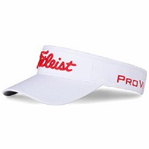 타이틀리스트(TITLEIST) 골프 모자 투어 퍼포먼스 캡 HJ1VUP-WTBK, 화이트/레드
