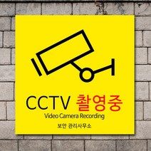 배너마켓 CCTV 촬영중 녹화중 설치 안내문 안내 표지판 스티커 안내표지판, No.29 CCTV 스티커