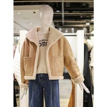 [AK PLAZA] [지컷] 페이크 퍼 숏 무스탕 7252475002