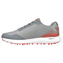 Skechers 남성용 맥스 2 아치 핏 방수 스파이크리스 골프화 스니커즈 운동화 그레이 레드