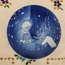 (엔틱빈티지) 로얄코펜하겐 1978년 빙앤그뢴달 B&G 크리스마스 기념접시