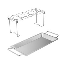 텍사스 바베큐 브리스킷 bbq 그릴 꼬챙이 바베큐그릴 숯불 훈제 캠핑용치킨 윙 다리 랙