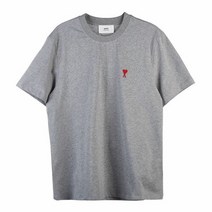 AMI [명품]페드로 아미 하트 로고 공용 반팔 티셔츠 UTS001 724 055 UTS00172405511