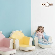 [꼬미] KKOMI 국내수제 유아동 캔디소파 3color (핑크 옐로우 블루), 색상:베이비엘로우