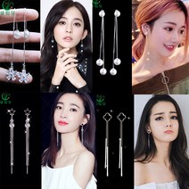 셀럽당 여성용 롱 귀걸이 별 귀걸이 1+1