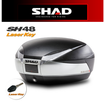 SHAD 샤드 SH48 오토바이 탑박스 (무광검정) 탑케이스 리어백, 등받이+카본커버