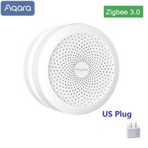 Aqara M1S 허브 게이트웨이 스마트 홈 키트 지그비 온도 센서 도어 모션 센서 원격 제어 샤오미 앱 홈, 07 M1S Hub add US plug