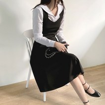 레이디플러스 3009-하프 세라 카라 블라우스