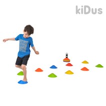 키더스 접시콘 40개 세트 칼라콘 허들콘 유아체육교구 스텝훈련 드리블