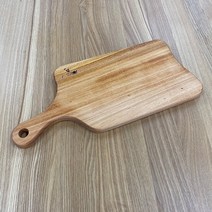 (오산홈) 고무나무 나무도마 스덴 손잡이 원목도마