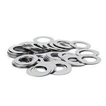 철물 DIY 수리공구 50pcs DIN988 304 스테인레스 스틸 초박형 플랫 와셔, M15x21x0.5 (100개)개