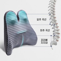 택시 버스 장시간운전 척추 허리보호 등쿠션 쾌적한 트럭 어깨지지대 압력분산, 다크그레이