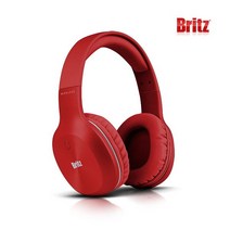 브리츠 퀼컴 유무선 블루투스 헤드폰, 레드, W800BT QPLUS