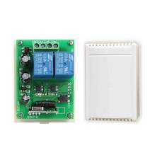 리모컨 찾기 QIACHIP-433 Mhz 무선 RF 스위치 DC 12V 2CH 릴레이 수신기 모듈 모터 역방향 컨트롤러용 433, [05] 1 Receiver Only
