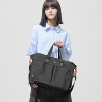 피닉키 마사백 (L) 기저귀가방 이너백 유모차고리 물티슈파우치 세트, 블랙