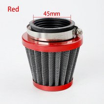오토바이 에어 필터 범용 35mm 모토크로스 에어 폼 필터 오토바이 액세서리 6 가지 색상 판매, 18 Red   45mm
