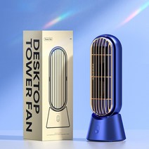휴대용에어컨 소형에어컨 미니에어컨 휴대용 미니 에어컨 순환 팬 90 ° 쉐이킹 헤드 데스크탑 모바일 쿨러, 02 Wireless Blue