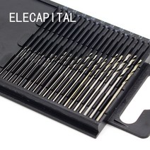 20 개/대 0.3mm-1.6mm 미니 고속 강철 마이크로 트위스트 드릴 비트 세트 전동 공구 모델 공예 케이스 수리 부품, default, 한개옵션0
