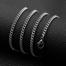 써지컬스틸 커브체인 목걸이_O/N 837iEA