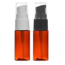 [허브스프레이] 에센스 펌프용기 10ml~40ml, 1개, 15ml 갈색용기 흰색캡
