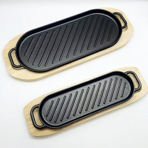 무쇠 불판 IH 모든열원 BBQ 무쇠 구이불판, 37.5cm