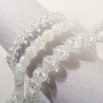 [5202-76]원석라운드 6/8/10mm 천연석 크랙수정AB 반줄