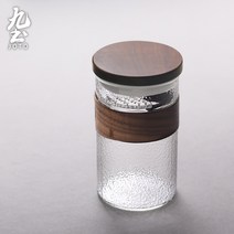 망치로 쳐진 유리 차 컵 사무실 필터 뚜껑 차 컵 가정용 내열성 유리 초승달 개인 컵, NONE, 색상 분류: 망치질 된 작은 초승달