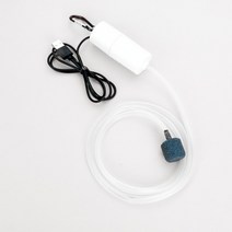낚시기포기 기포발생기 어항산소발생기 휴대기포기 휴대 미니 USB 수조 물고기 산소 에어펌프 음소거 에너지 절약 품 수생 테라리엄 수조 액세서리, [01] WHITE