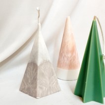 향기에반하다 오각뿔 PC몰드 소이캔들 양초 만들기 DIY 재료, 오각뿔 PC몰드+크리스탈팜왁스1kg+심지36