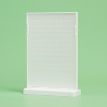 T자 세로형 아크릴 쇼케이스 A5 화이트 아크릴POP꽂이 테이블메뉴판 탁상용메뉴판 POP꽂이