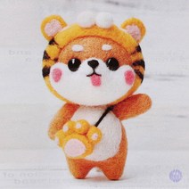 DIY 동물친구 양모펠트 키트 어흥시바견 인형만들기, 상세페이지 참조