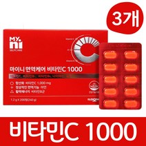 마이니 면역케어 비타민C 1000 비타민씨 항산화비타민 활력에너지 영양제, 3개, 200정