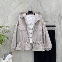 행복여[신상무배]스트링 플랩 후드 집업 점퍼