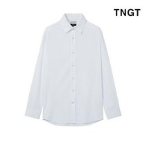 TNGT 남성용 레귤러카라 조직물 드레스셔츠 TGSH0F455WT