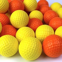 PG 스펀지 연습용 골프공 실내골프공 고무골프공 5가지 색상 골프연습공 10P, 색상혼합(랜덤) 10P