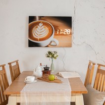 발루아 LED 시계용 액자+LED벽시계 액자, 13. 라뗴 + 24cm LED벽시계