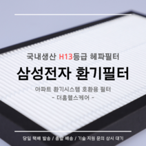 (주)삼성전자 전열교환기 환기시스템 RHF-025MPB1 / RHF-030MPB1 / RHF-035MPB1 호환용 H13등급 헤파필터, 24평