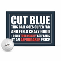 Cut Golf 컷 블루 골프공 12개