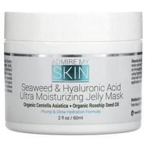 Admire My Skin 해조류 히알루론산 울트라 모이스처라이징 젤리 뷰티 마스크 60ml(2fl oz)