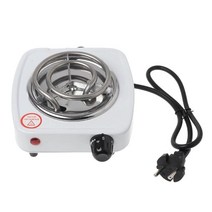220V 500W 전기 스토브 핫 플레이트 아이언 버너 홈 쿠커 커피 히터 커피 히터 요리기구 EU 플러그, 하얀색