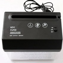 세단기 종이 파쇄기 문서 USB 전기 듀얼 사용 미니 분쇄기 빌 송장 편지