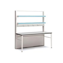 퍼시스 [본사직배송] 퍼시스 테이블 선반 단면형 LAR118H 실험대, BK4B