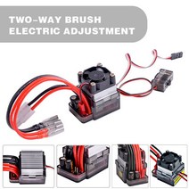 6V-12V 320A 고전압 ESC 브러시 드 스피드 컨트롤러 냉각 팬 포함 RC 자동차 트럭 보트 용 로우 볼트 및 과열 보호