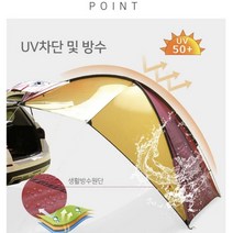 미니멀타프 하우스 자동차 그늘막 UV차단 방수 모기장, 상품선택, 버건디옐로우