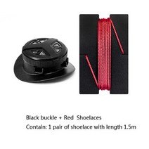 야외수영장 에어바운스 회전 자동 버클 신발끈 도구 설명서 포함 단단하고 수리 버튼, [05] black with red